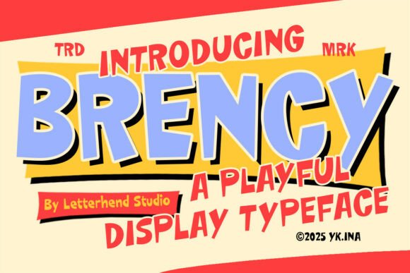 Brency: A Bold Playful Comic Font for Dynamic Design