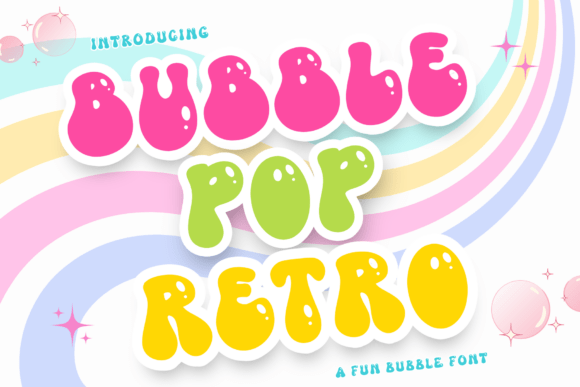 Bubble Pop Retro: A Playful Typeface for Modern Design