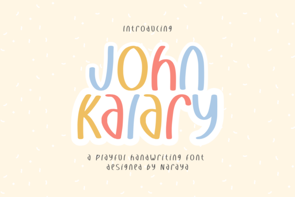 John Kalary: A Font for Playful and Personal Branding