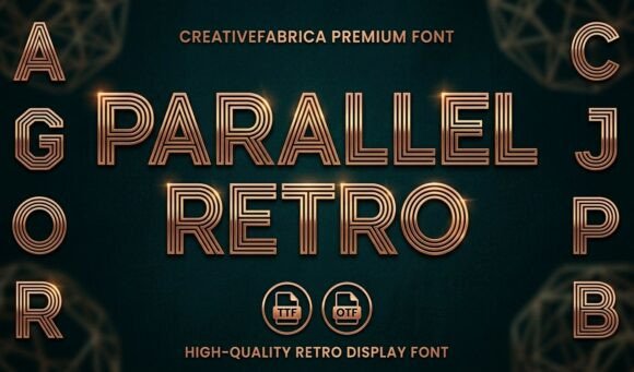 Parallel Retro: A Geometric Typeface for Modern Design